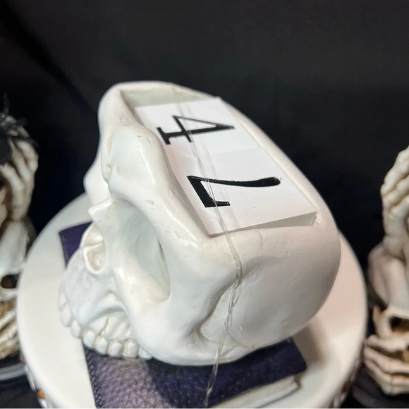 Countdown To Halloween Spooky Season Skull On Purple & Black Snake Skin Book - Picture 7 of 11